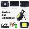 Карманный светильник-брелок COB J031 с магнитом и карабином ∙ Многофункциональный LED фонарь COB J031 для ремонта и кемпинга