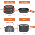 Набор туристической посуды Camping Cooking ∙ Компактный металлический набор Camping Cooking для походов и кемпинга