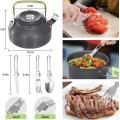 Набор туристической посуды Camping Cooking ∙ Компактный металлический набор Camping Cooking для походов и кемпинга