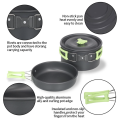 Набор туристической посуды Camping Cooking ∙ Компактный металлический набор Camping Cooking для походов и кемпинга