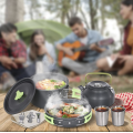 Набор туристической посуды Camping Cooking ∙ Компактный металлический набор Camping Cooking для походов и кемпинга