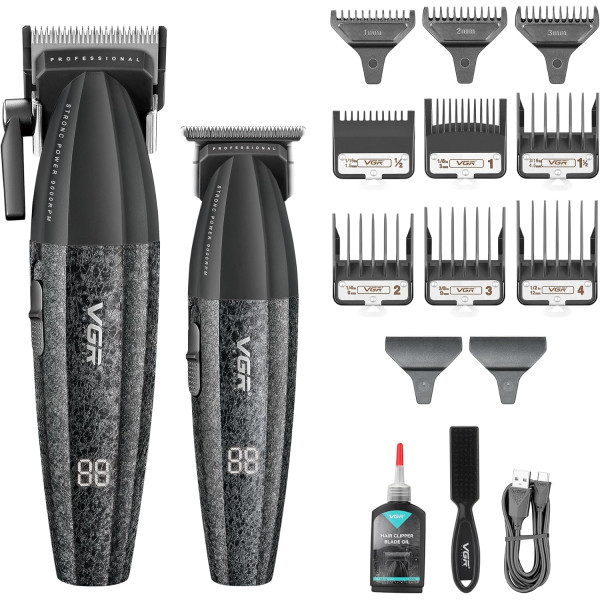 Машинка для стрижки VGR V-640 для стрижки ∙ Профессиональный набор V-640 для стрижки волос и бороды