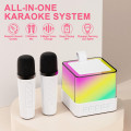 Мини-детское караоке с RGB-подсветкой K18 ∙ Bluetooth-колонка K18 с 2 микрофонами