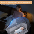 Детская кроватка приставная 0219/МК 3в1 с пеленальным столиком Light Grey ∙ Многофункциональная и удобная кроватка 0219/МК 3в1 для новорождённых