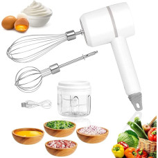 Беспроводной мини-миксер 3-1 на аккумуляторе ∙ Портативный электрический миксер 3-1