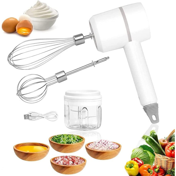 Беспроводной мини-миксер 3-1 на аккумуляторе ∙ Портативный электрический миксер 3-1