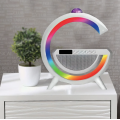 Настольная смарт лампа-ночник 3 в 1 RGB G2388 с беспроводной зарядкой ∙ Многофункциональный ночник Bluetooth колонка RGB 2388