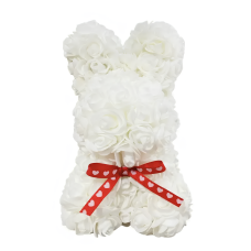 Подарок Зайчик из роз KR-21 для выражения любви ∙ Декоративный 3D зайчик KR-21 в подарочной коробке