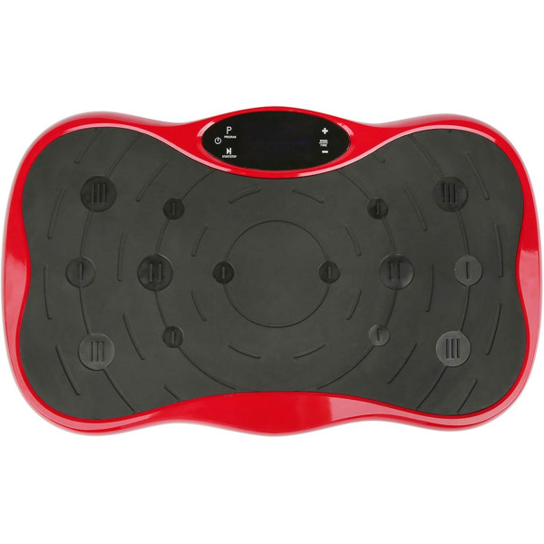 Виброплатформа для похудения Minexo VIBRO SLIM SHAPER PRO RED с пультом ДУ и эспандерами ∙ Тренажер-виброплатформа VIBRO SLIM SHAPER PRO для занятий спортом