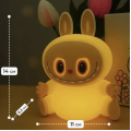 Силиконовый аккумуляторный ночник Labubu ∙ Детский ночник Labubu из мягкого силикона