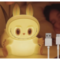 Силиконовый аккумуляторный ночник Labubu ∙ Детский ночник Labubu из мягкого силикона