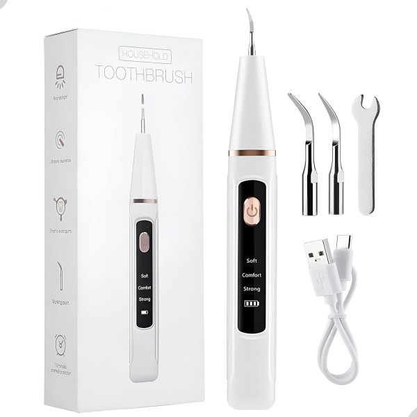 Скалер ультразвуковой для удаления зубного камня Teeth Cleaner HY-46 ∙ Портативный скалер HY-46 для домашнего использования