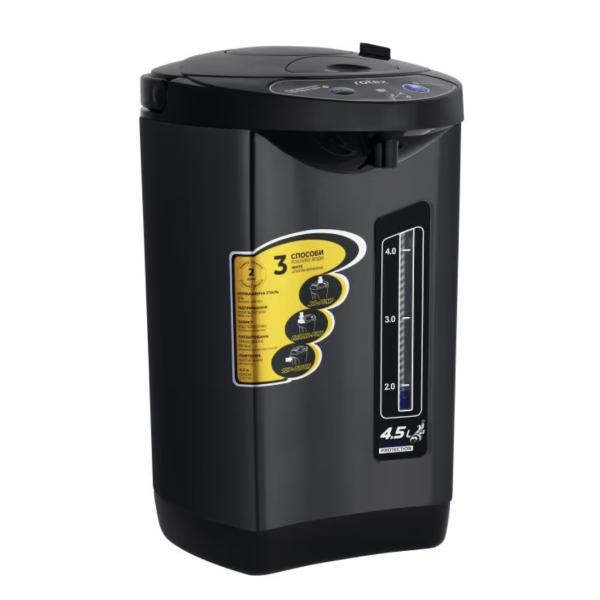 Термопот ROTEX RTP 453-BS 4,5 л большой объём и удобная подача воды ∙ Электрочайник Rotex 453-BS для дома