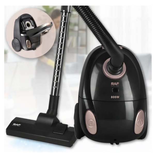 Пылесос бытовой RAF R.8677 800W с телескопической трубой и автосмоткой шнура ∙ Бытовой пылесос с телескопической трубой и автосматыванием шнура RAF R.8677
