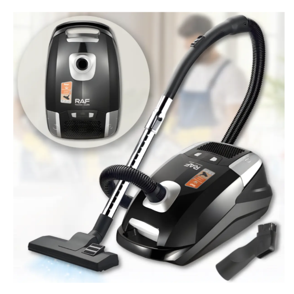 Пылесос бытовой RAF R.8702B проводная уборка для дома и офиса ∙ Бытовой пылесос с телескопической трубой и автосматыванием шнура RAF R.8702B