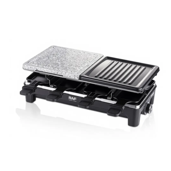 Раклетница-гриль RAF R.5425 для кухни ∙ Гриль електричний RAF R.5425 притискний з антипригарним покриттям