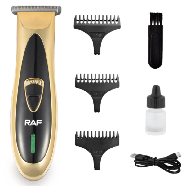 Акумуляторна машинка для стрижки + 3 насадки RAF R.4006 у вас дома ∙ Беспроводной триммер RAF R.4006 с USB-зарядкой