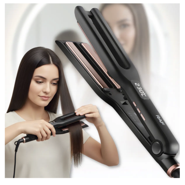 Выпрямитель для волос RAF R.609 с керамическим покрытием и быстрым нагревом ∙ Утюжек-выпрямитель для волос двойной R.609 RAF