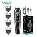 Профессиональный триммер для бороды и усов VGR V-075 ∙ Машинка VGR V-07 для стрижки волос и бороды