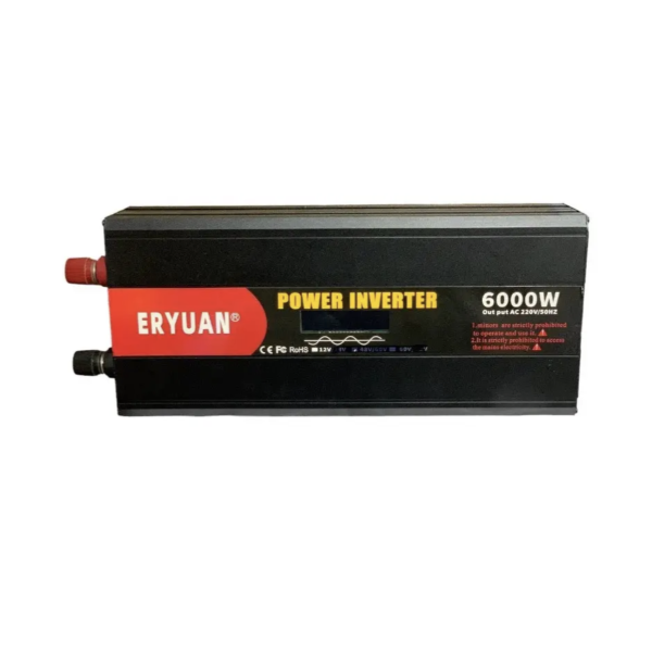 Преобразователь напряжения Eryone 12V → 220V 6000W чистая синусоида с LCD ∙ Инвертор Eryuan 6000W для дома авто и офиса