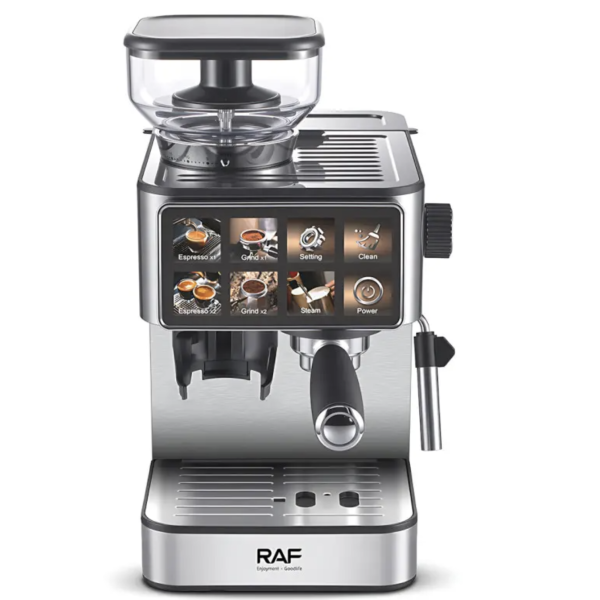 Кофемашина 2 в 1 RAF R.0206 1.8L аромат свежемолотого кофе каждый день ∙ Автоматическая кофемашина с капучинатором RAF R.0206 1.8L
