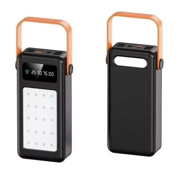 Power Bank 50000 mAh с LED-фонариком, дисплеем и 4 USB-разъемами YM-642 ∙ Портативный Power Bank с LED-фонарём для дома и экстренных ситуаций
