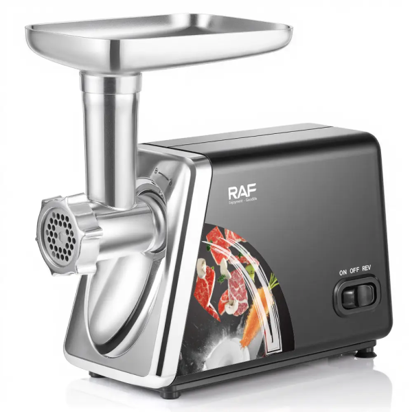 Электрическая мясорубка RAF R.3383 с защитой от перегрева 2500 Вт ∙ Электрическая мясорубка RAF R.3383 с насадками
