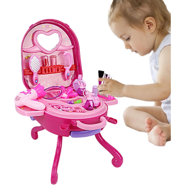 Детский игровой набор в чемоданчике Fashion Girl 2в1 31 предмет ∙ Игровой набор принцессы Fashion Girl 2в1