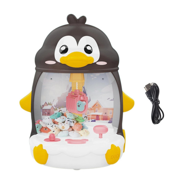 Детский игровой автомат с краном для ловли игрушек Пингвин ∙ Призовой вендинговый автомат с игрушками Пингвин