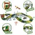 Автомобильный трек с динозаврами Dinosaur 1906 на 192 деталей ∙ Игровой трек Dinosaur Tracks 1906 с динозаврами и электромашинкой