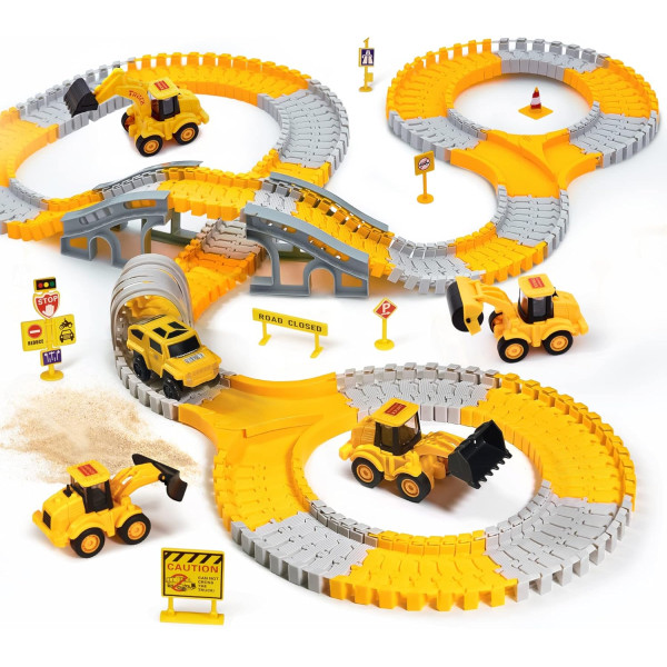 Автомобильный трек City Truck 2032 на 345 деталей ∙ Детский автотрек City Truck 2032 с гибким треком и машинками