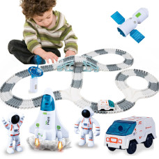Детский автотрек Space Explore на 332 деталей гибкий трек и космический аппарат ∙ Гоночный трек Space Explore на 332 деталей