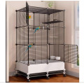 Клетка для птиц KP-84 металлическая передвижная для попугаев и канареек ∙ Просторная металлическая передвижная клетка KP-84 для птиц