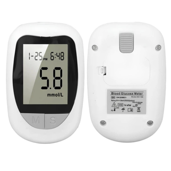 Глюкометр Blood Glucose Meter Model2 измерения сахара в крови с тест-полосками и ланцетами ∙ Прибор для измерения сахара Blood Glucose Meter Model2