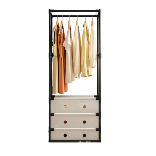 Напольная полка-вешалка RIAS YMJ-01 для одежды и аксессуаров ∙ Подвесная и напольная стеллажная система RIAS YMJ-01 для одежды и обуви