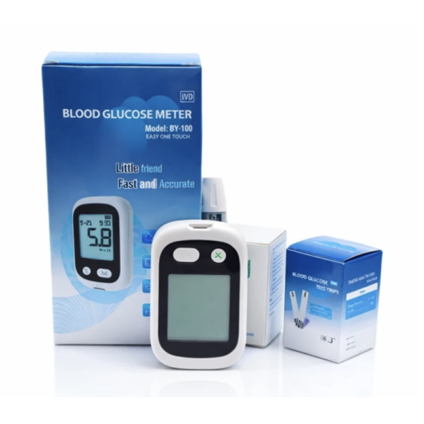 Глюкометр + 50 тест-полосок Glucose Meter BY-100 ∙ Глюкометр Glucose Meter BY-100 для измерения уровня глюкозы