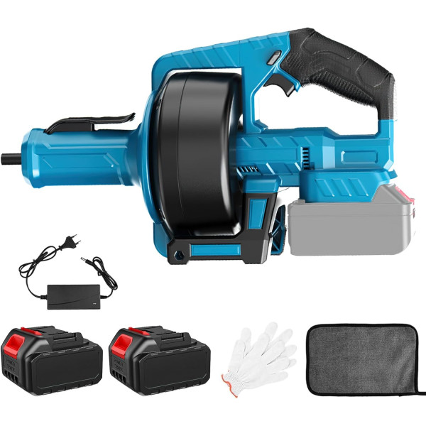 Аккумуляторная прочистная машина DOMOTEC 48V для дренажных труб ∙ Универсальная прочистная машина DOMOTEC 48V