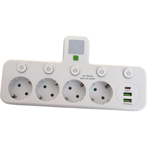 Сетевой фильтр/разветвитель 8625UL для дома ∙ Многофункциональный сетевой тройник 8625UL