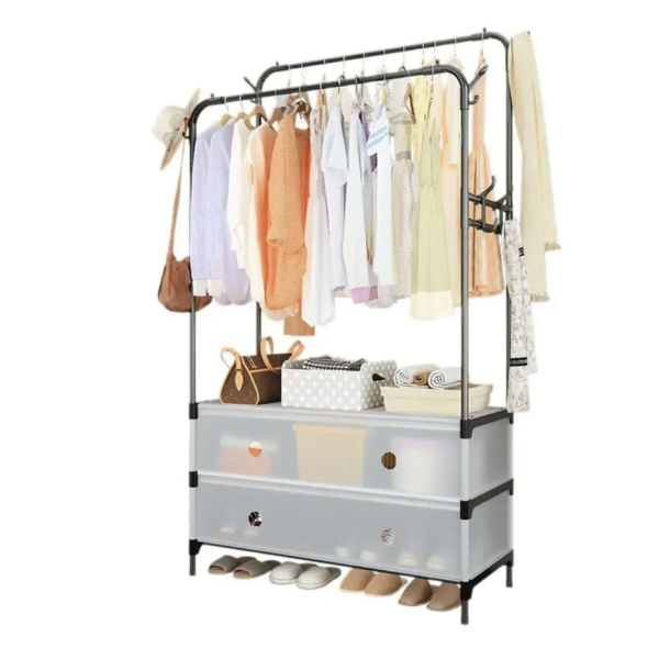 Полка/шкаф для обуви + стойка/вешалка для одежды MJPP83 ∙ Напольный органайзер MJPP83 для дома