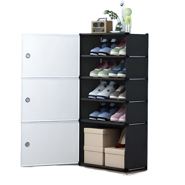 Полка/шкаф для обуви BXG-03 для хранения ∙ Закрытый стеллаж BXG-03 для компактного хранения обуви