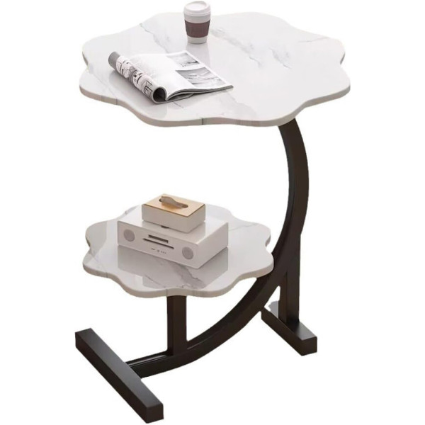 Двухъярусный журнальный / приставной столик Лепесток 64230 ∙ Маленький столик Лепесток 64230 для дома