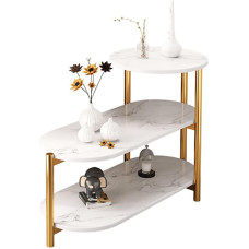 Трёхъярусный журнальный / приставной столик 5497 ∙ Стол журнальный 5497 с полками для книг и аксессуаров