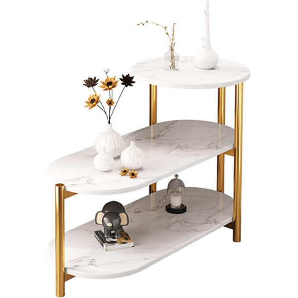 Трёхъярусный журнальный / приставной столик 5497 ∙ Стол журнальный 5497 с полками для книг и аксессуаров