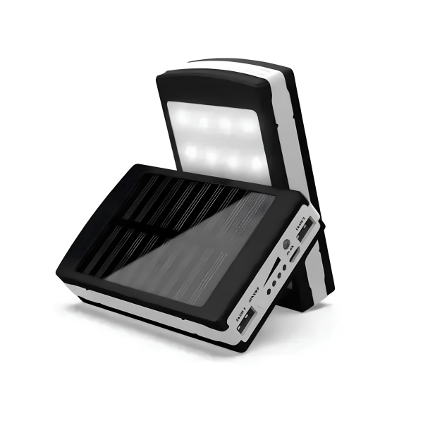 Портативное зарядное устройство с фонариком Solar Power Bank 50000 mAh ∙ Зарядное устройство Power Bank Solar 50000 mAh с LED фонарём
