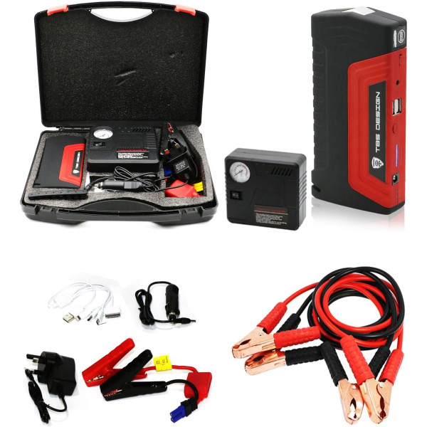 Портативный стартер и пуско-зарядное устройство EQUUS 12В 50 800 мАч ∙ Набор с пускозарядным устройством для авто EQUUS