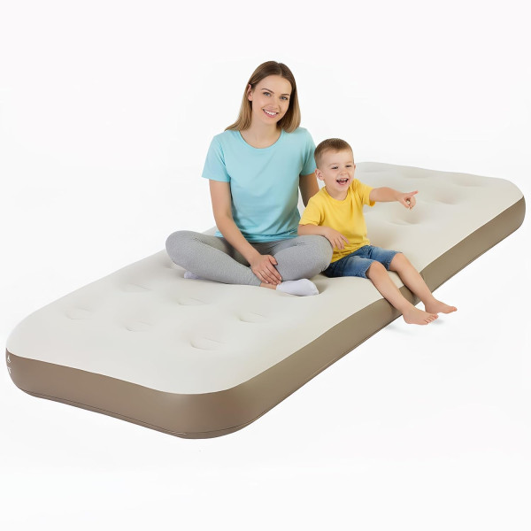 Надувной матрас для кемпинга 191×73×22 см ∙ Односпальный матрас для отдыха и дома