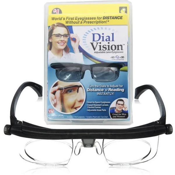 Очки с регулировкой линз Dial Vision для повседневного ношения ∙ Регулируемые очки Dial Vision для чтения