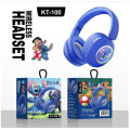 Беспроводные наушники Стич KT-100 с Bluetooth и мультяшным дизайном ∙ Наушники Стич KT-100 для музыки и звонков