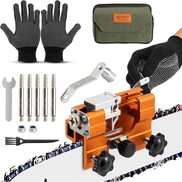 Ручной точильный станок BIGSTREN без демонтажа ∙ Точилка для заточки цепей бензопил BIGSTREN