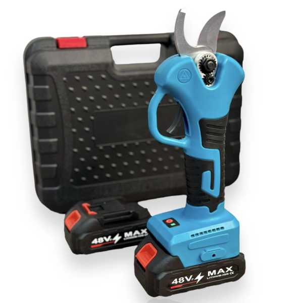 Электросекатор аккумуляторный 48V FML-3 с 2 аккумуляторами ∙ Садовый секатор в кейсе 48V FML-3